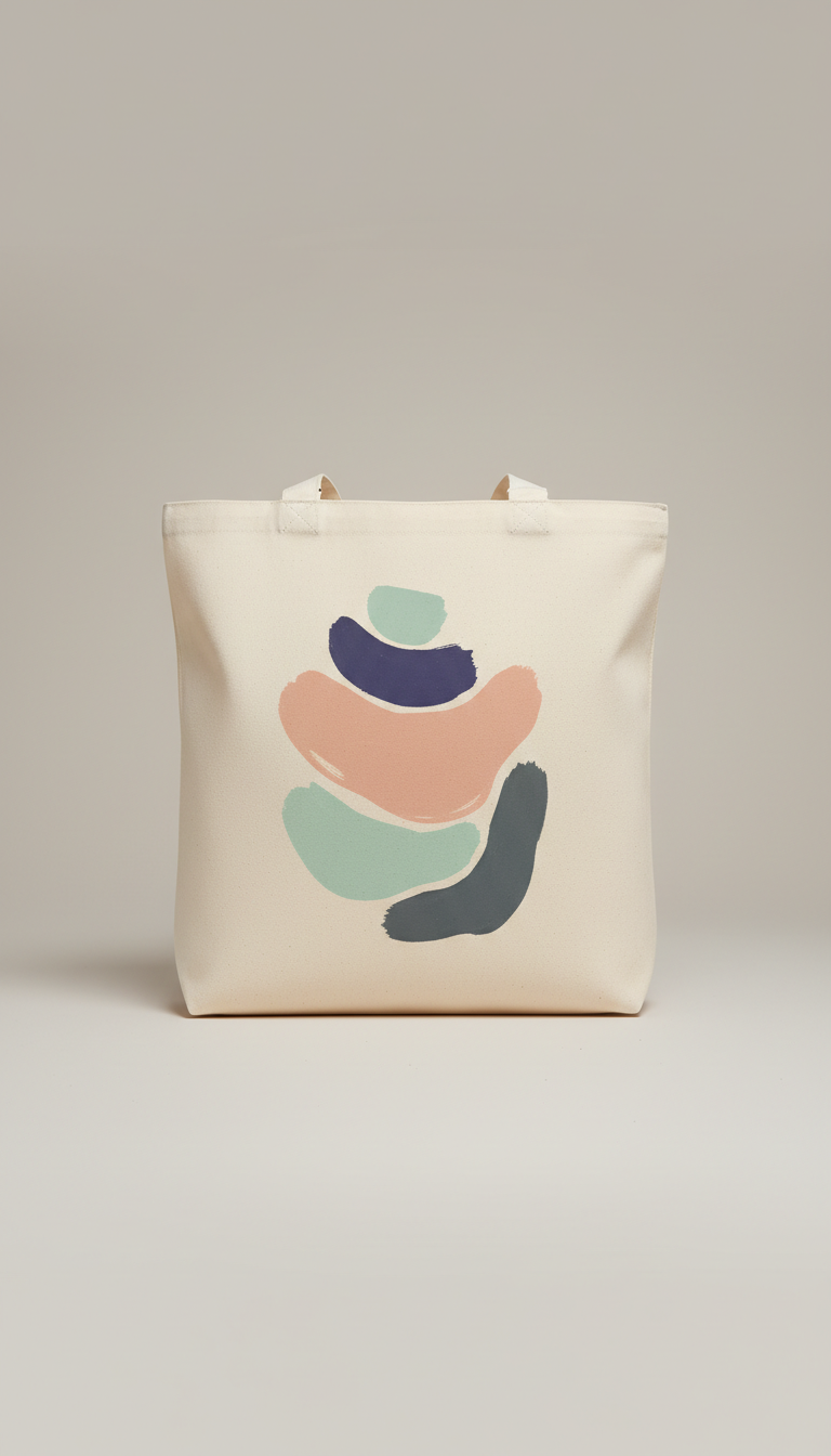 Artist Collab Tote Bag with Quiet Impact Print