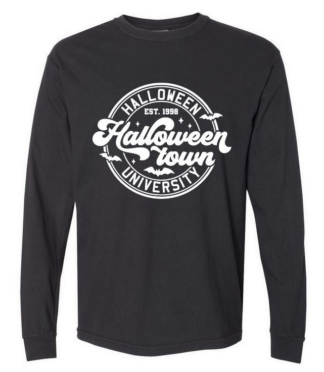 Halloween Town University Logo Long Sleeve Tee