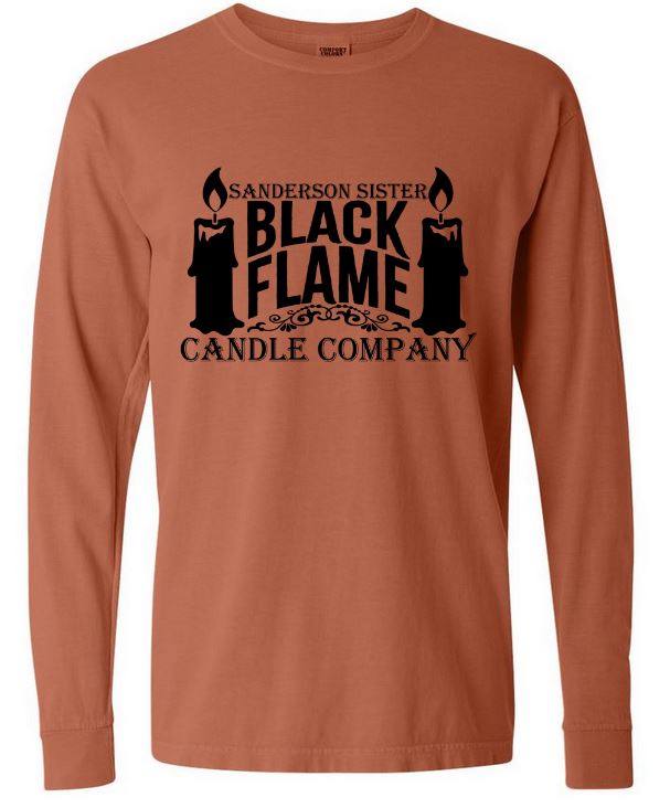 Sanderson Sisters Black Flame Long Sleeve Tee
