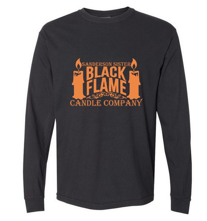 Sanderson Sisters Black Flame Long Sleeve Tee