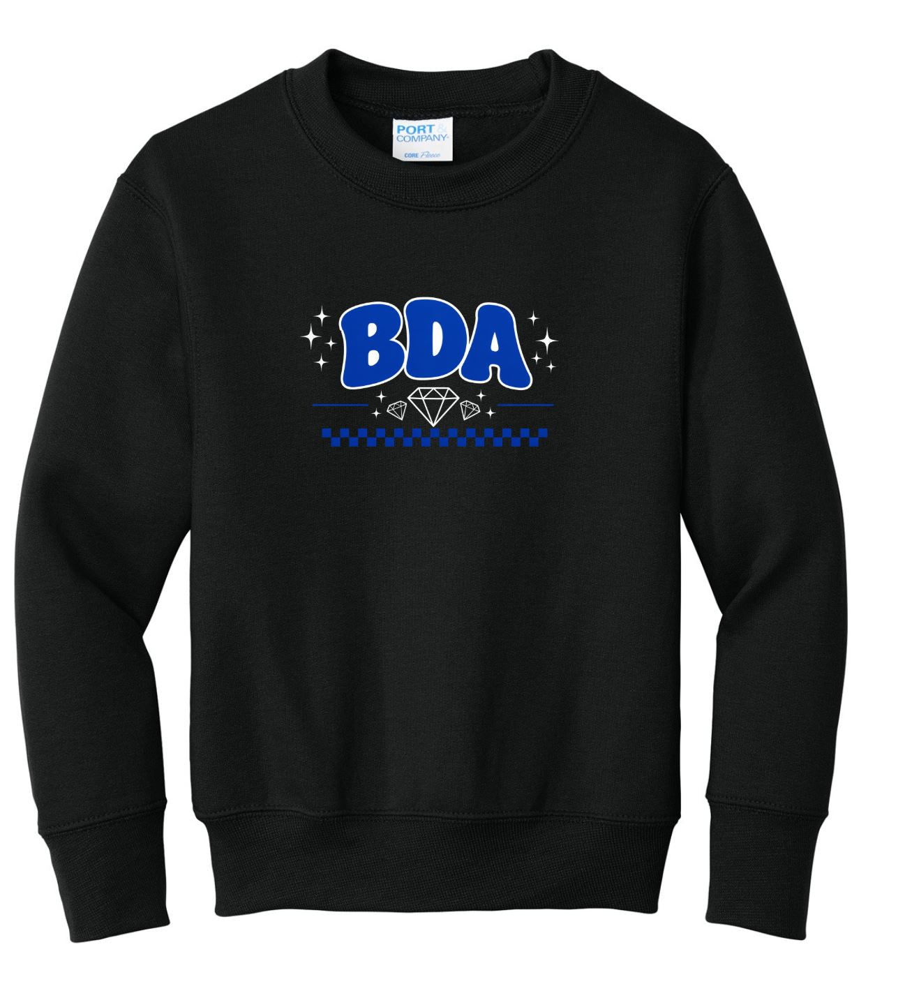 Youth BDA Bubble Front Crew in Black