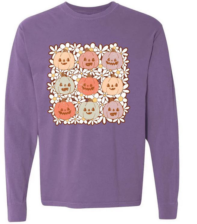 Daisy Jack O Lanter Long Sleeve Tee