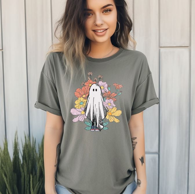 Floral Ghost Tee