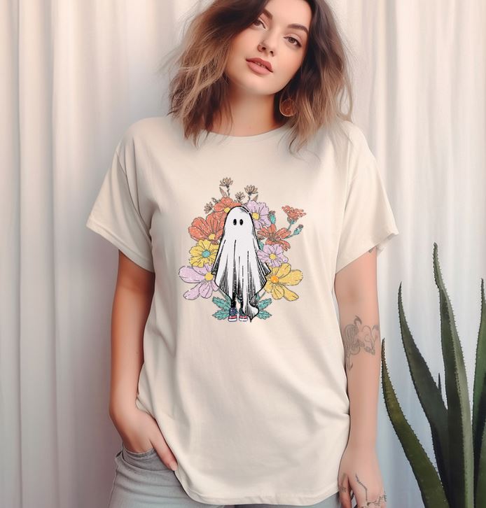 Floral Ghost Tee