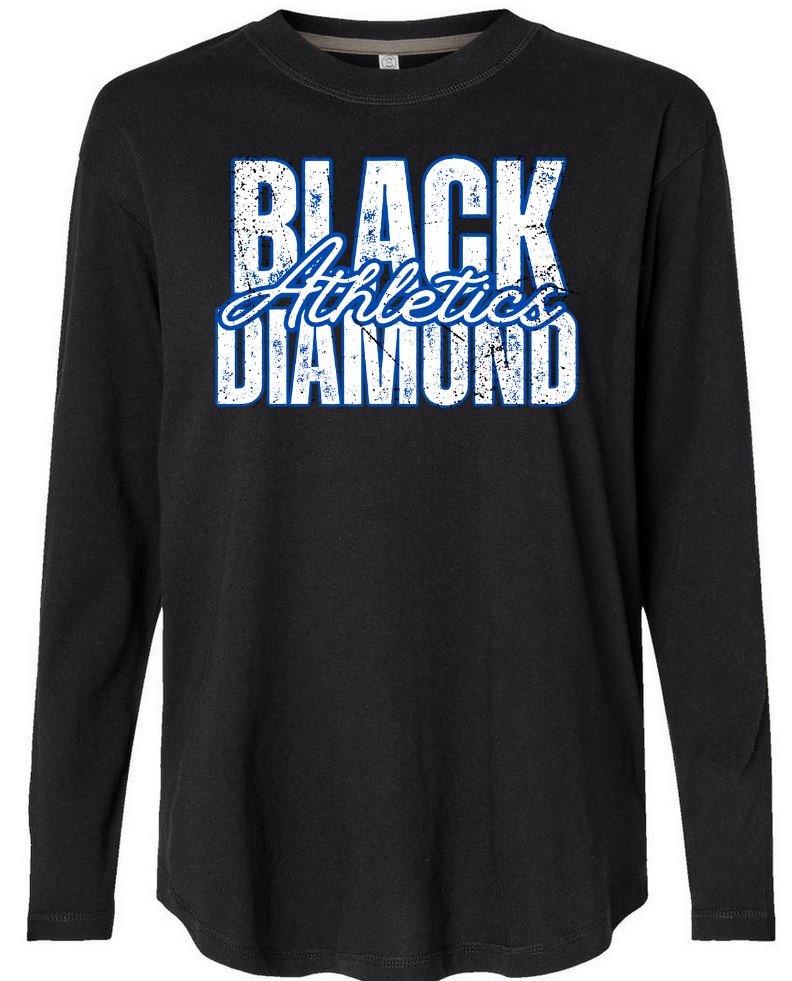 BDA Distressed Long Sleeve Jersey Tee-Womens