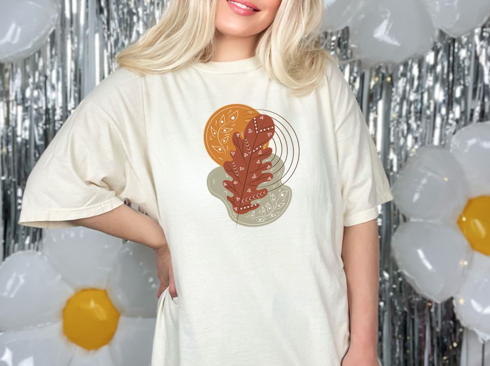 Abstract Leaves Fall Tee