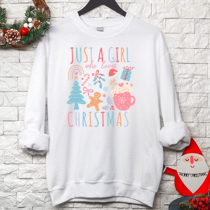 Just A Girl Who Loves Christmas Crew