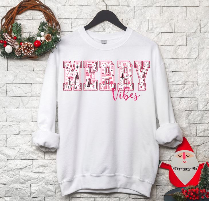 Pink Merry Vibes Crew