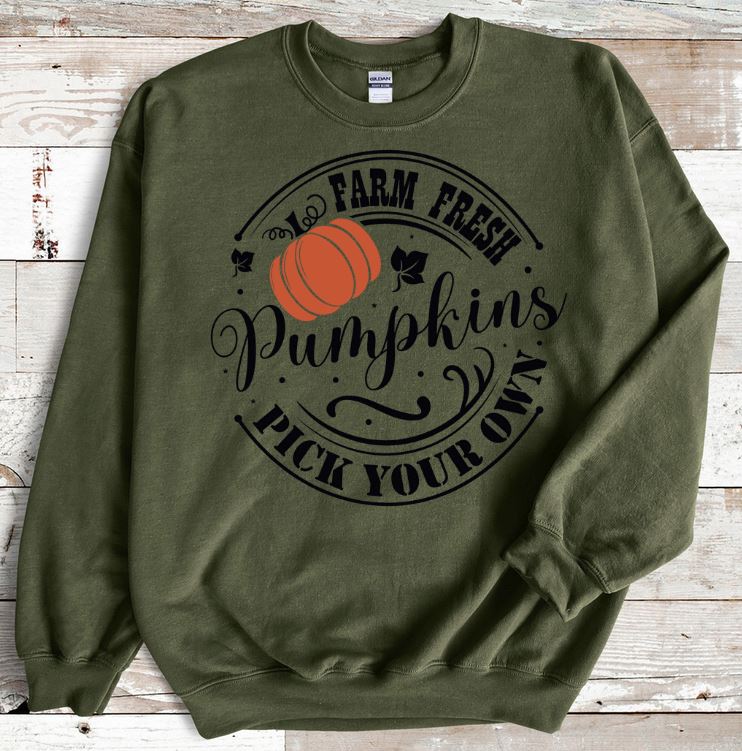 Farm Fresh Pumpkins Crew Neck