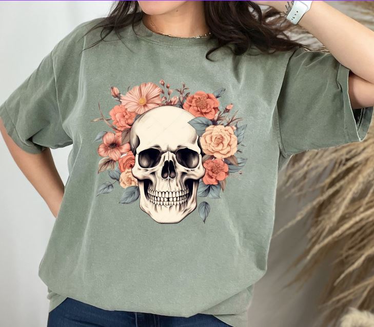 Flower Skull Tee