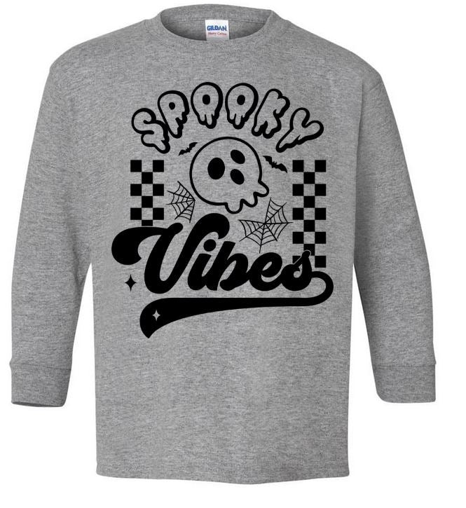 Youth Spooky Skeleton Long Sleeve Tee