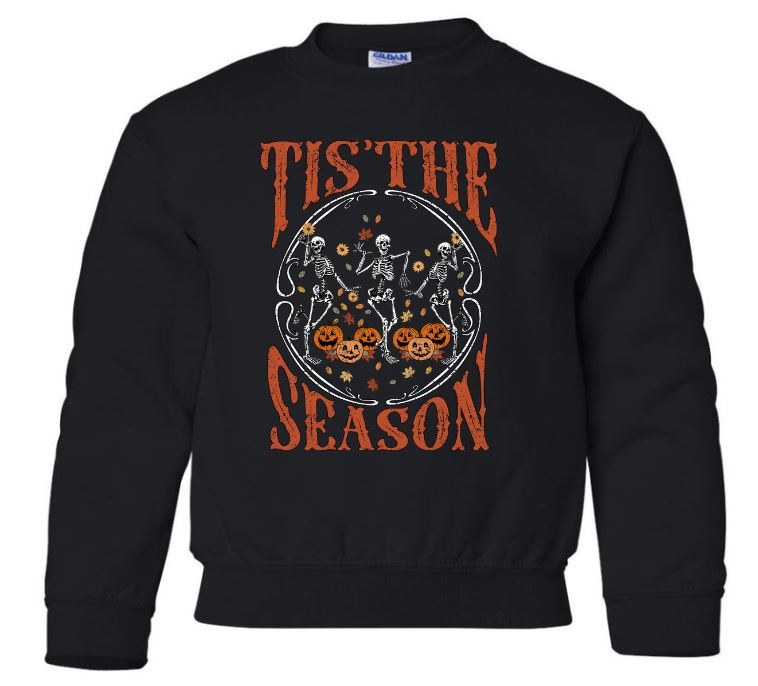 Youth Tis' The Season Halloween Crew Neck