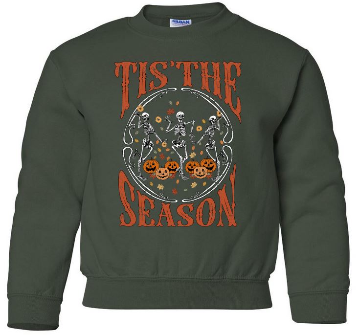 Youth Tis' The Season Halloween Crew Neck