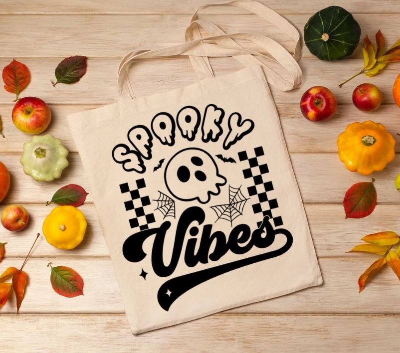 Spooky Skeleton Vibes Tote