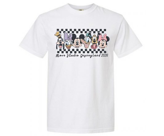 Youth Checkered Move Studio Disneyland Tee