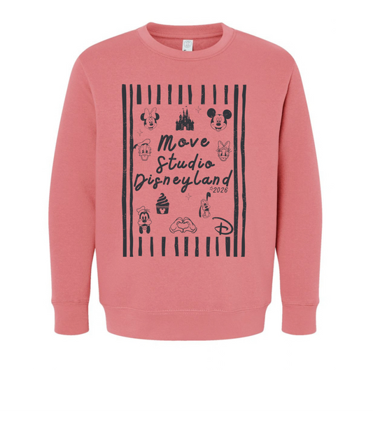 Youth Vintage Move Studio Disneyland Crewneck