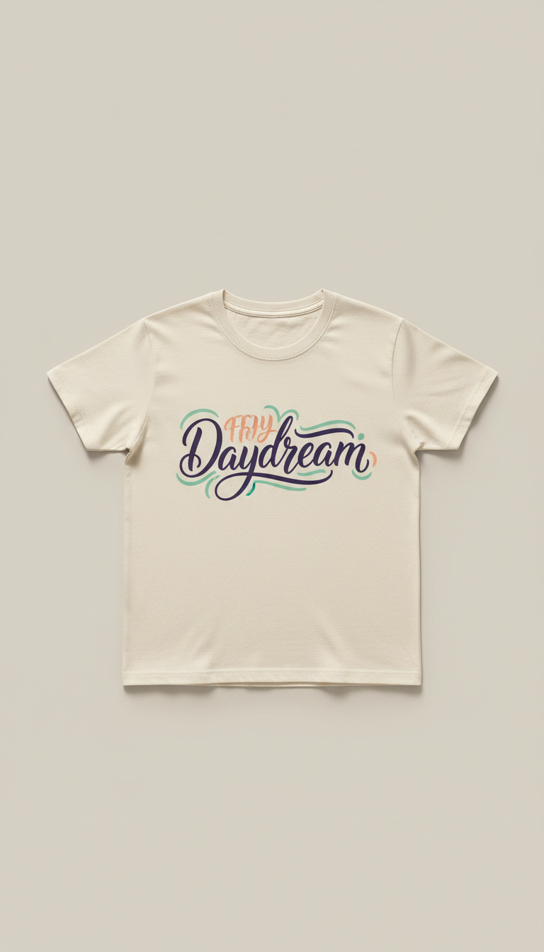 Hand-Lettered Daydream Cotton Tee