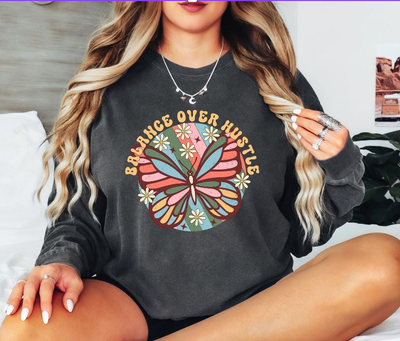 Balance Over Hustle Long Sleeve Tee