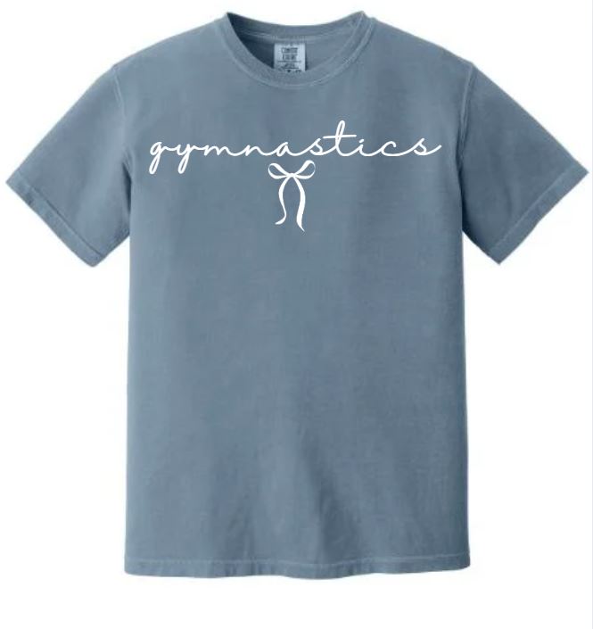 Bow Gymnastics Comfort Colors Tee