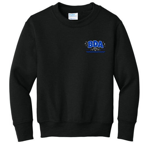 BDA Bubble Front Crew in Black