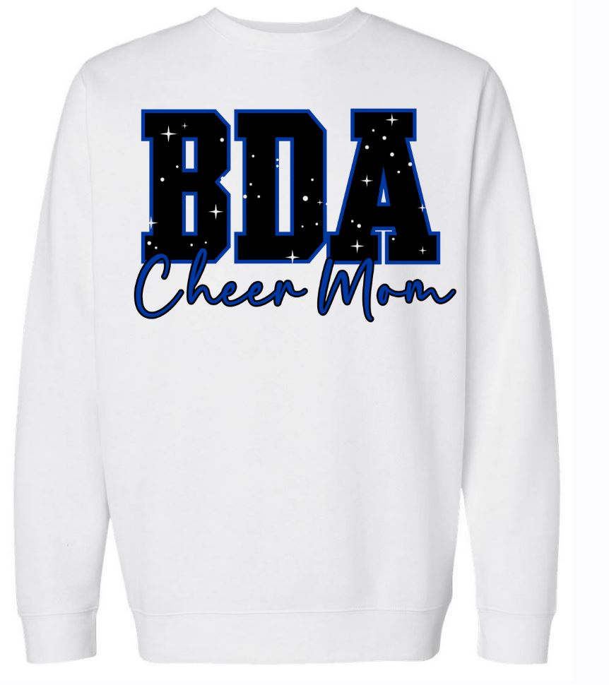 BDA Cheer Mom Drop Sleeve Crewneck
