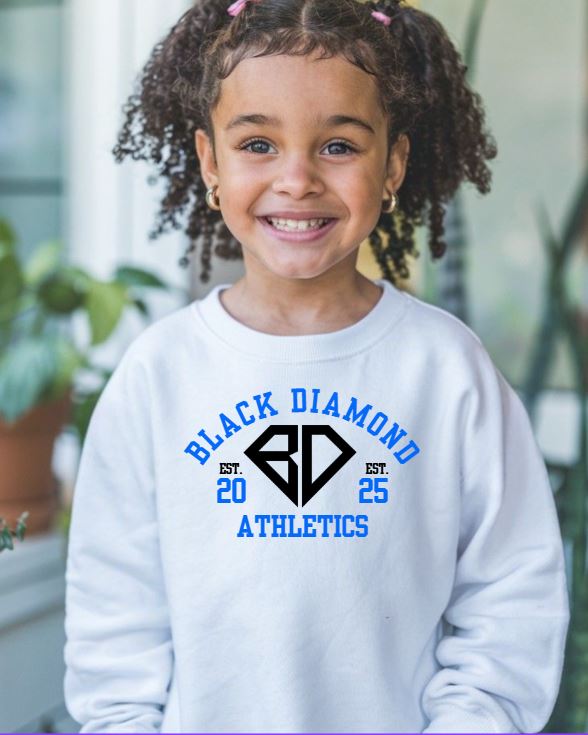 Black Diamond Collegiate Youth Crewneck Sweatshirt