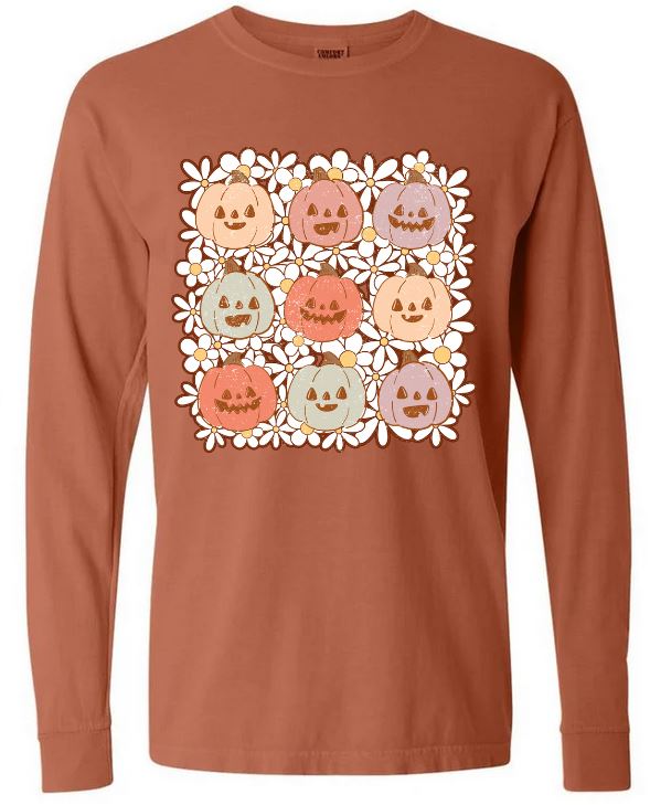 Daisy Jack O Lanter Long Sleeve Tee