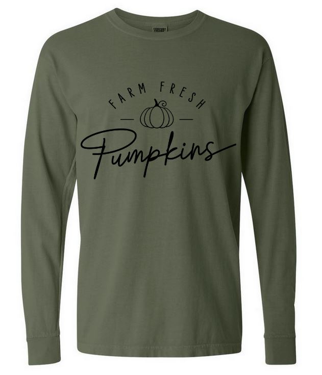 Farm Fresh Pumpkins Long Sleeve Tee