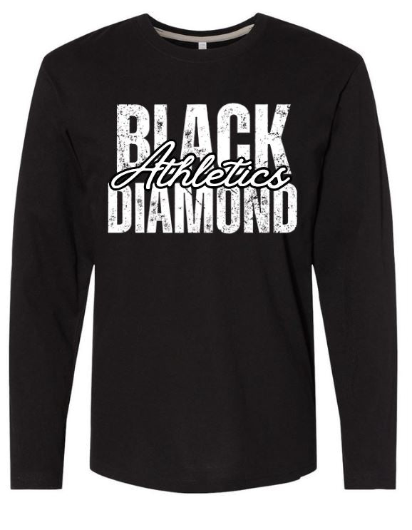 BDA Distressed Long Sleeve Jersey Tee-Mens