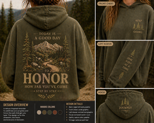 Honor How Far You’ve Come Graphic Hoodie