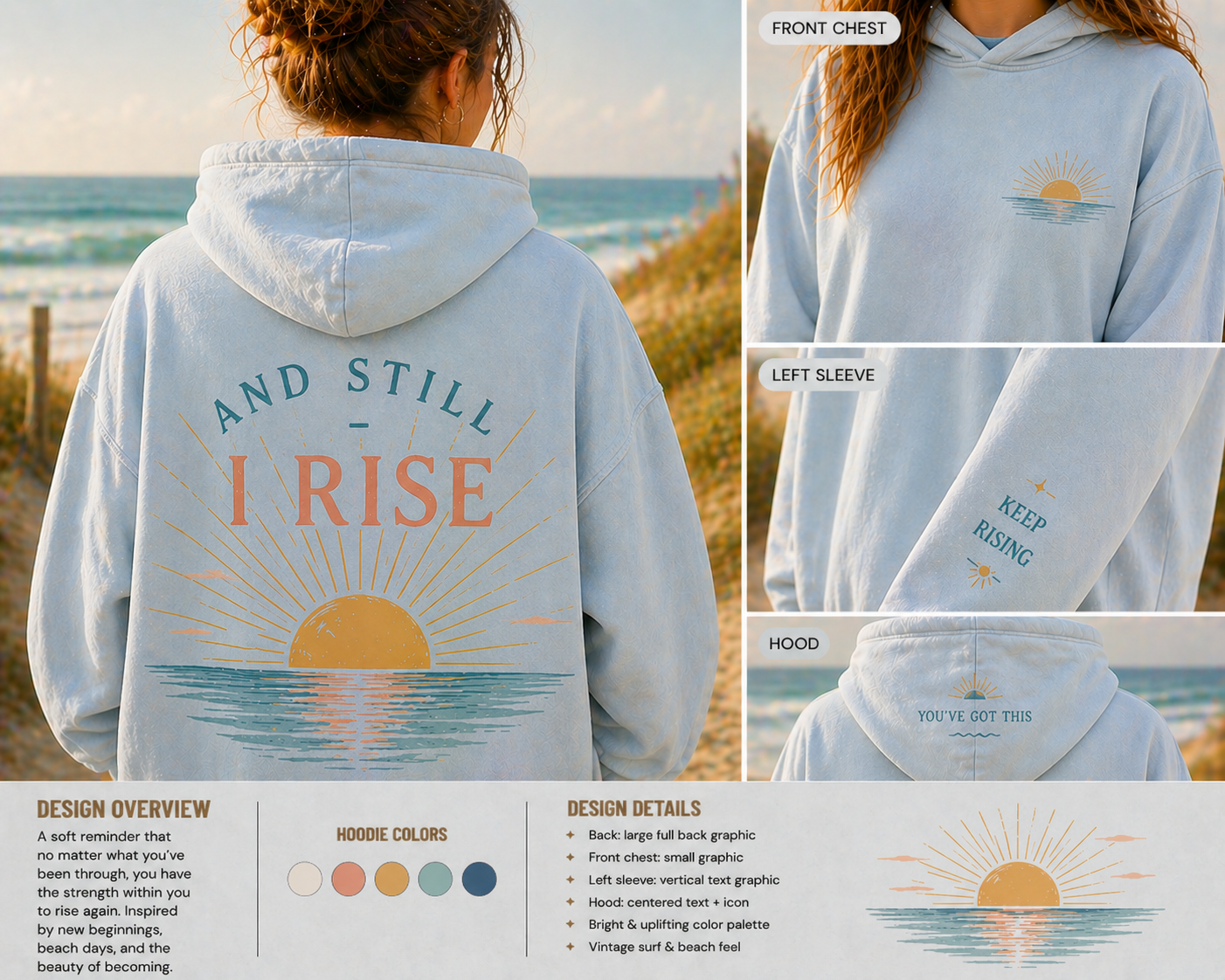 And Still I Rise Graphic Hoodie