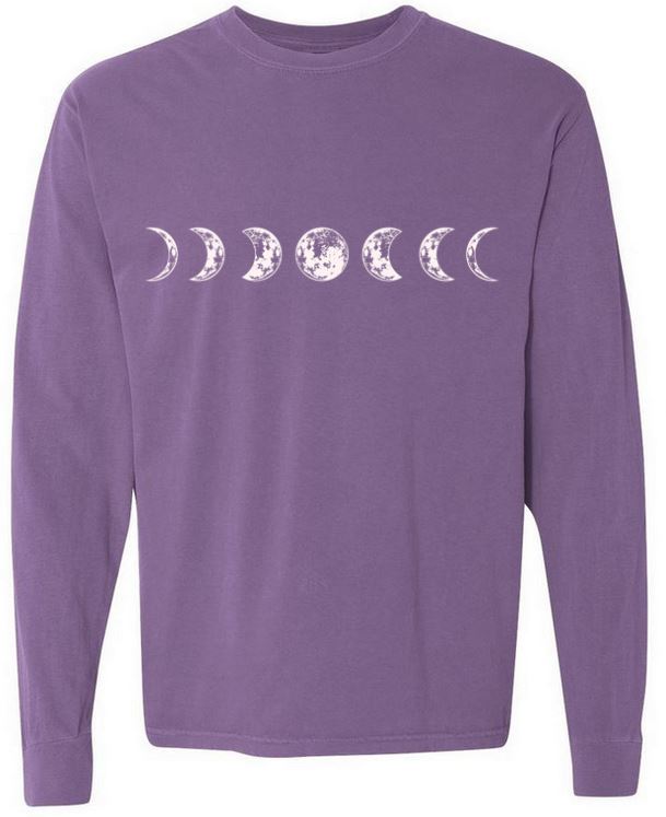 Moon Phases Long Sleeve Tee