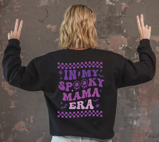 Spooky Mama Era Back Graphic Crew