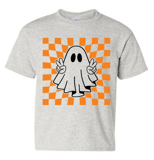 Youth Checkered Peace Ghost Tee
