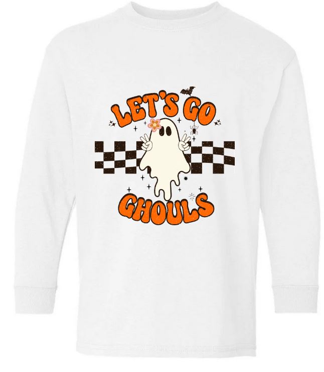 Youth Lets Go Ghouls Long Sleeve Tee