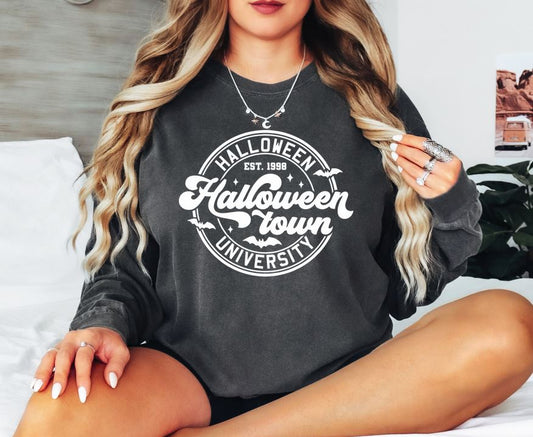 Halloween Town University Logo Long Sleeve Tee