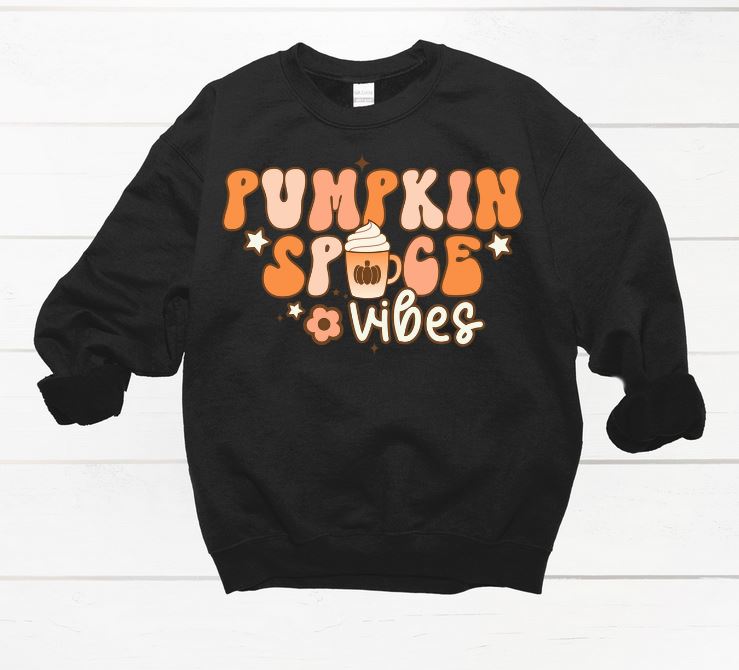 Pumpkin Spice Vibes Crew Neck Sweatshirt