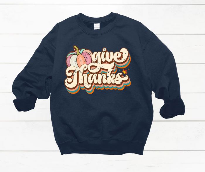 Retro Give Thanks Crew