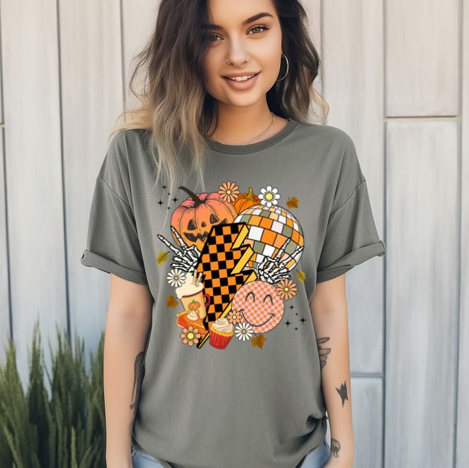 Retro Fall Collage Tee