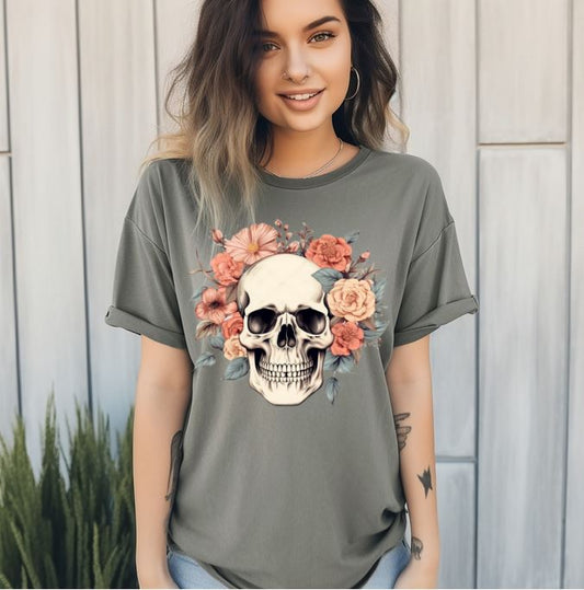 Flower Skull Tee