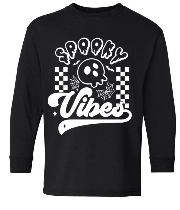 Youth Spooky Skeleton Long Sleeve Tee