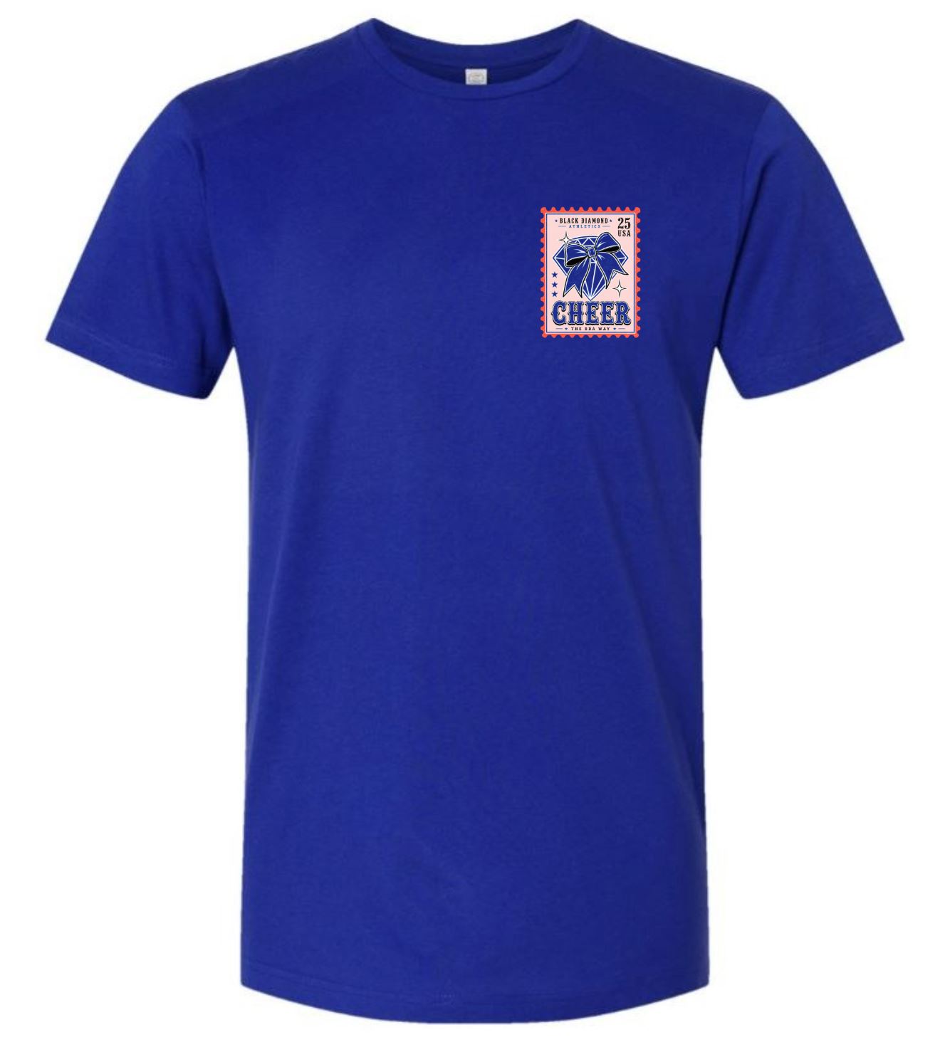 Youth Black Diamond Cheer Stamp Tee-Short Sleeve