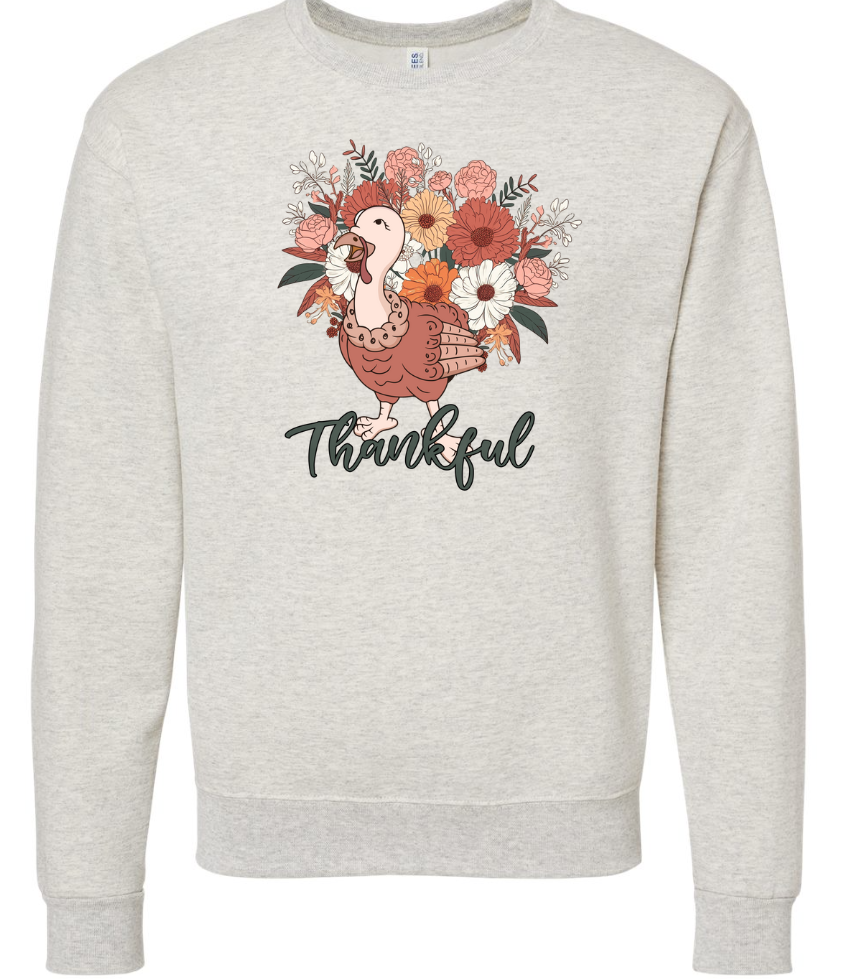 Floral Turkey Crew