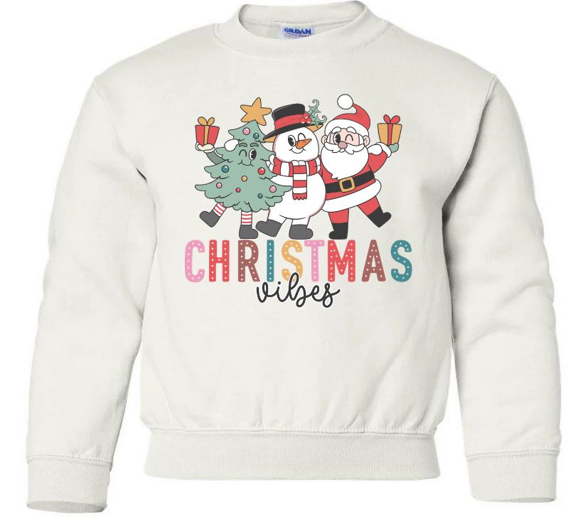 Youth Christmas Vibes Crew Neck