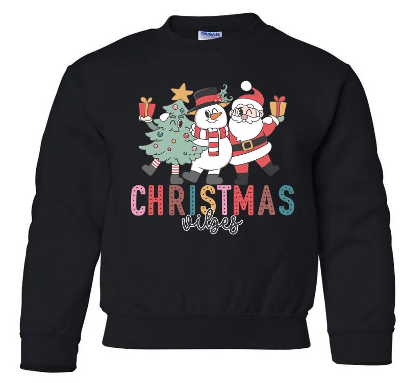 Youth Christmas Vibes Crew Neck