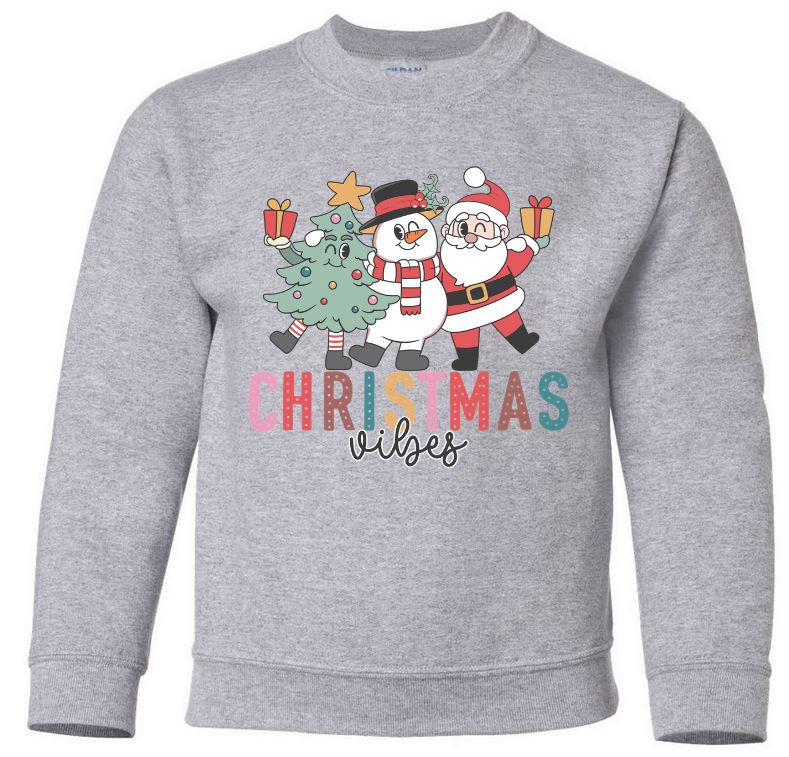 Youth Christmas Vibes Crew Neck